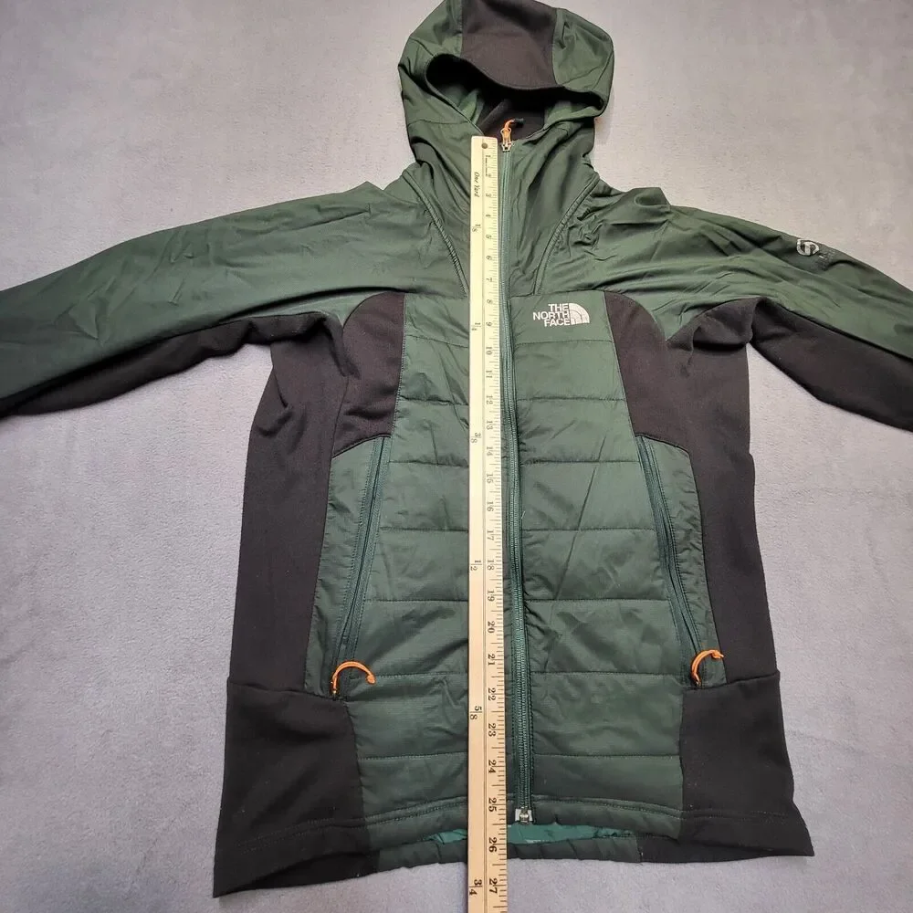 North Face Summit Series Zephyrus Hybrid Jacket Mens S Green Black Hooded
